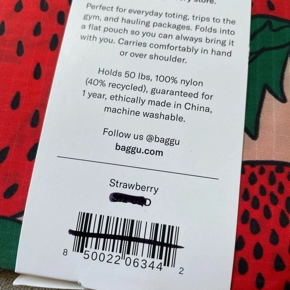 NWT BAGGU Standard Reusable Tote Bag - Picture 7 of 10